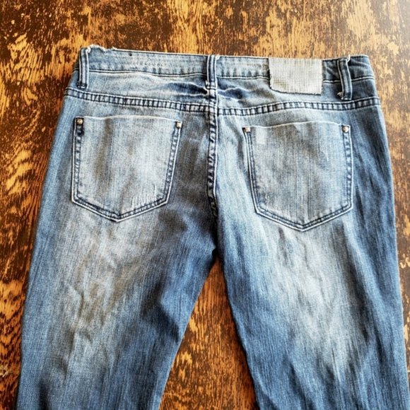 West 49 Distressed Jeans with Studded Detail - Picture 5 of 5